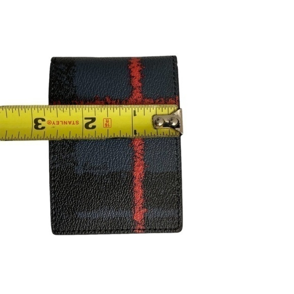 Coach plaid mini mens card wallet nwot - Picture 2 of 6